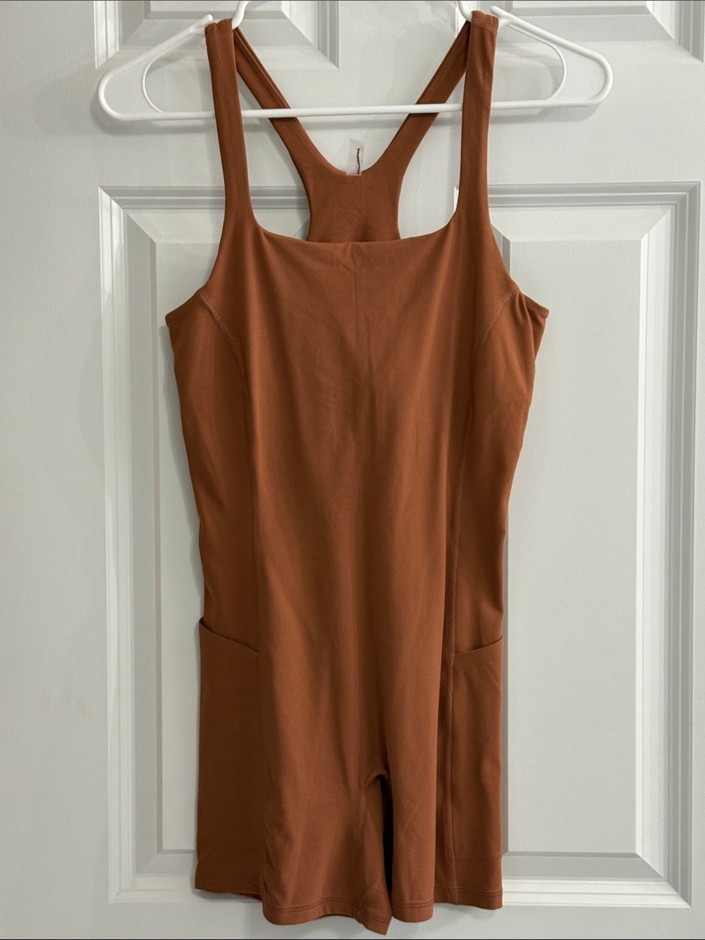Free People Brown Tank Romper NWOT